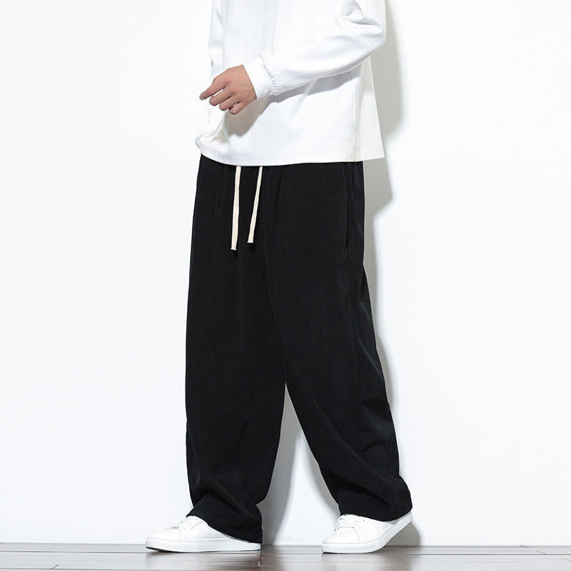 Buddha Stonesプレーンドローストリング ピュアコットンコーデュロイ メンズ ハーレムパンツ ポケット付き - image 24