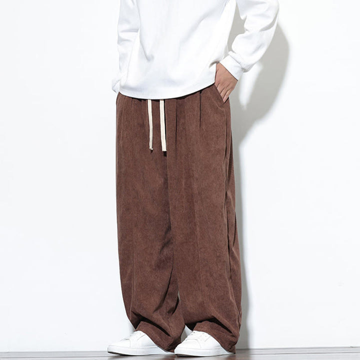 Buddha Stonesプレーンドローストリング ピュアコットンコーデュロイ メンズ ハーレムパンツ ポケット付き - image 34