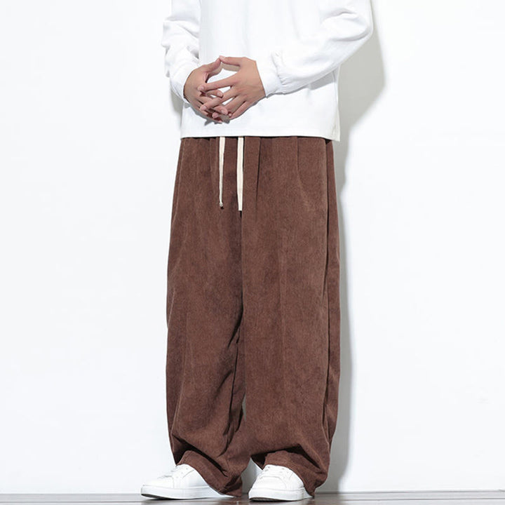 Buddha Stonesプレーンドローストリング ピュアコットンコーデュロイ メンズ ハーレムパンツ ポケット付き - image 36