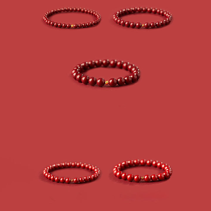 Buddha Stones999ゴールド 辰砂 シンプルデザイン 集中力ブレスレット - image 14