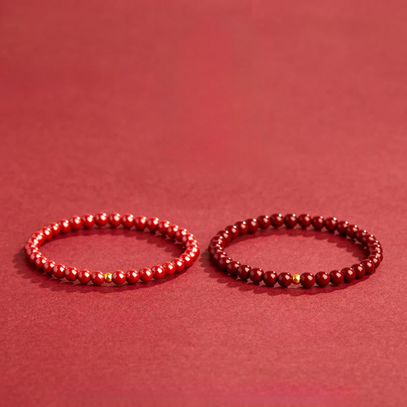 Buddha Stones999ゴールド 辰砂 シンプルデザイン 集中力ブレスレット - image 13