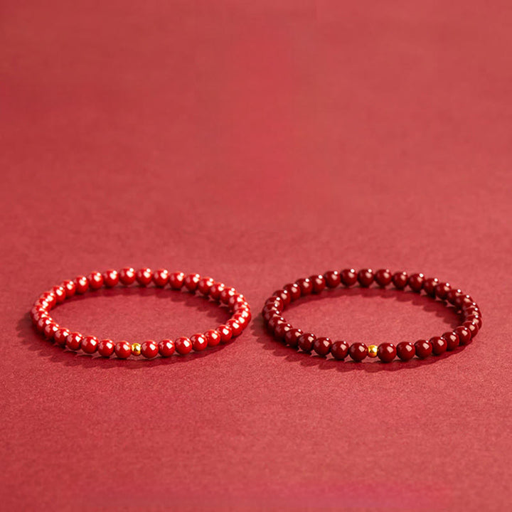 Buddha Stones999ゴールド 辰砂 シンプルデザイン 集中力ブレスレット - image 13