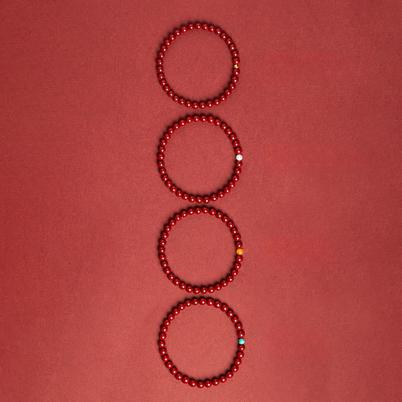 Buddha Stones天然辰砂琥珀 カームブレスレット - image 6