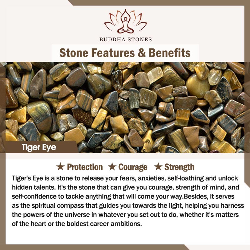 Buddha Stonesタイガーアイ ブラックトルマリン パイライト 守護カード ロープブレスレット - image 3