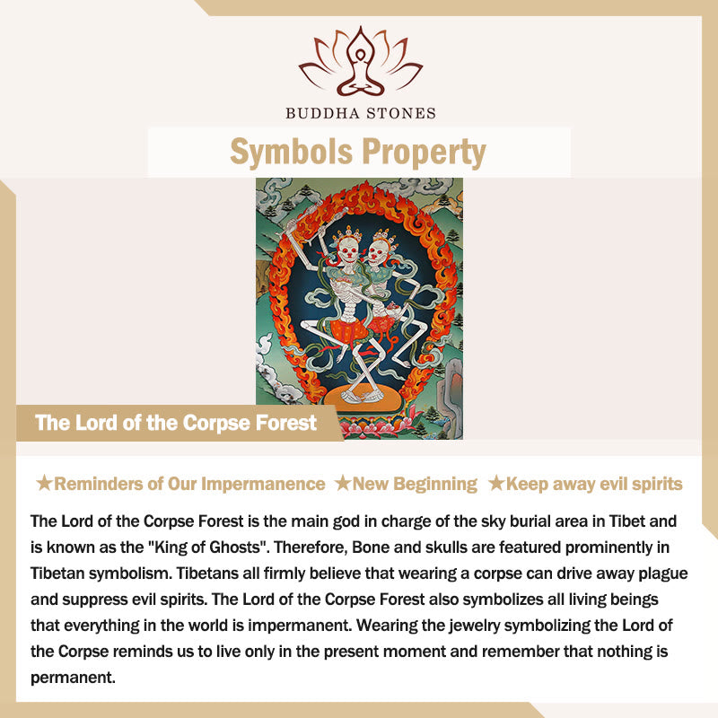 Buddha Stones屍の森の王 銅製 ダブルスカル 悪霊除けリング - image 5
