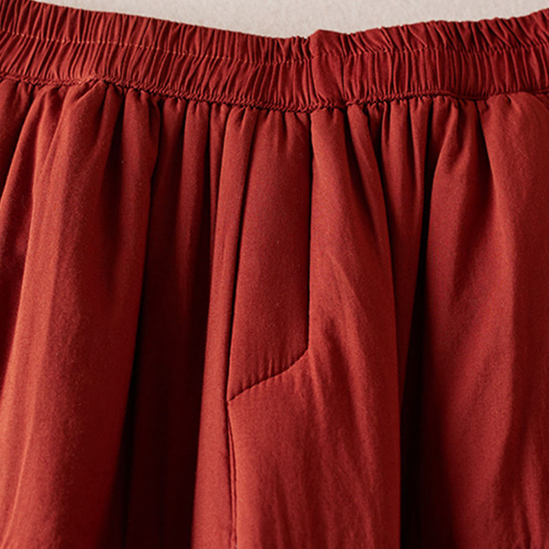 Buddha Stonesの無地レディースハーレムパンツ（厚手、ポケット付き） - image 17