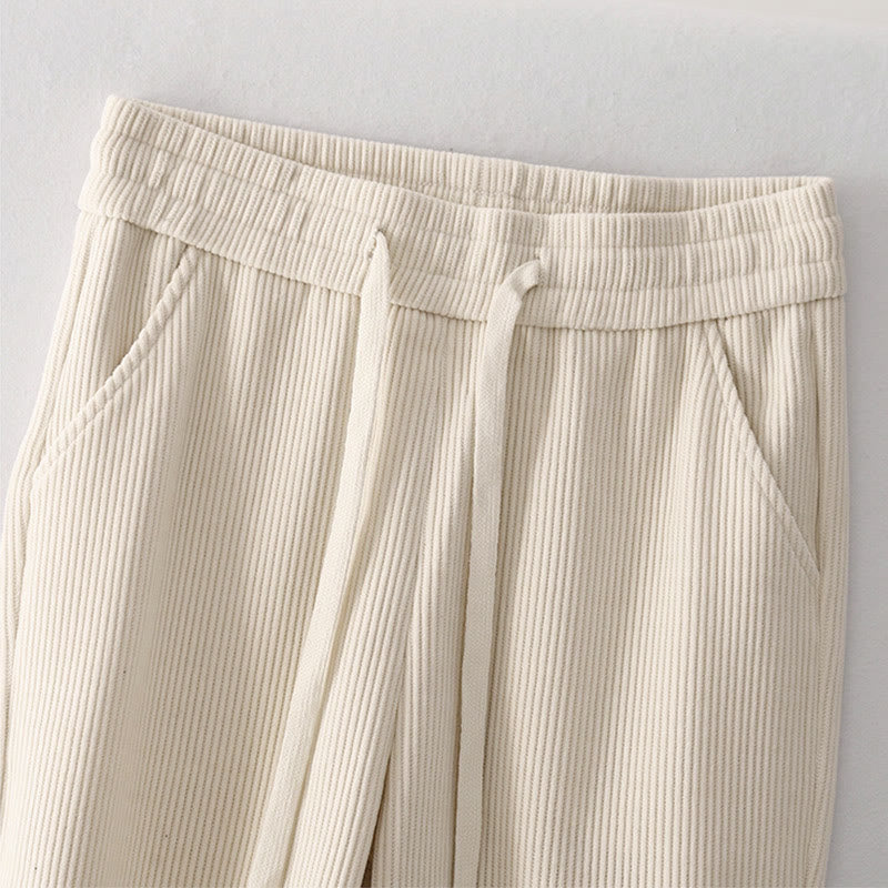 Buddha Stonesカジュアルコーデュロイコットンパッド入りレディースコットンパンツ（ポケット付き） - image 7