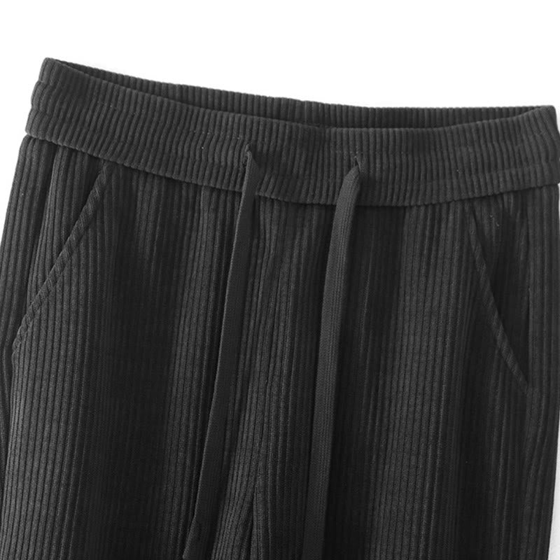 Buddha Stonesカジュアルコーデュロイコットンパッド入りレディースコットンパンツ（ポケット付き） - image 9