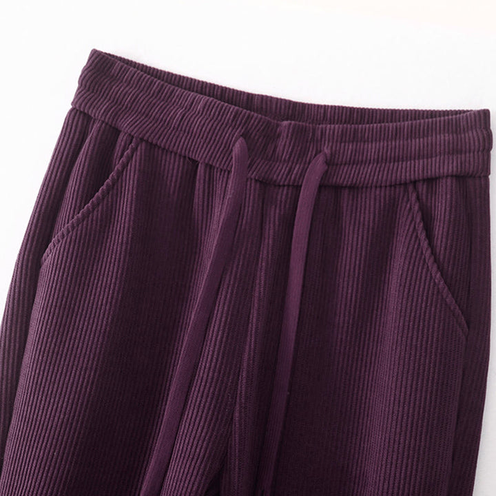 Buddha Stonesカジュアルコーデュロイコットンパッド入りレディースコットンパンツ（ポケット付き） - image 31