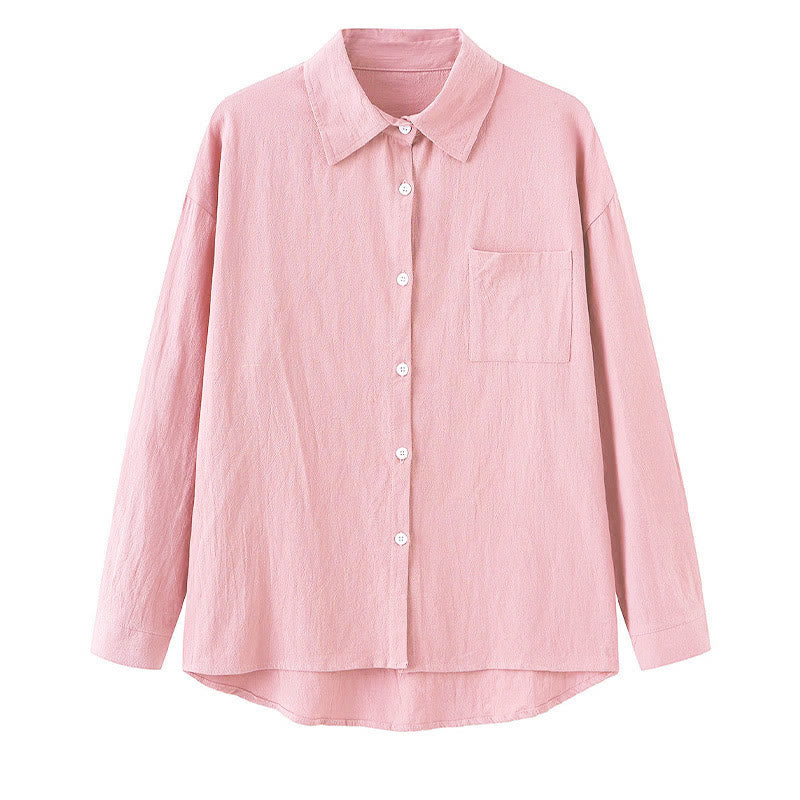 Buddha Stones 2点セット 長袖シャツ ポケット付きトップス ドローストリングパンツ 瞑想用コットンリネン服 レディース セット - image 8