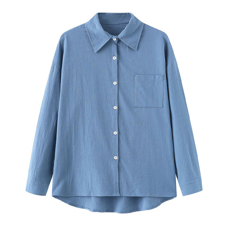 Buddha Stones 2点セット 長袖シャツ ポケット付きトップス ドローストリングパンツ 瞑想用コットンリネン服 レディース セット - image 20