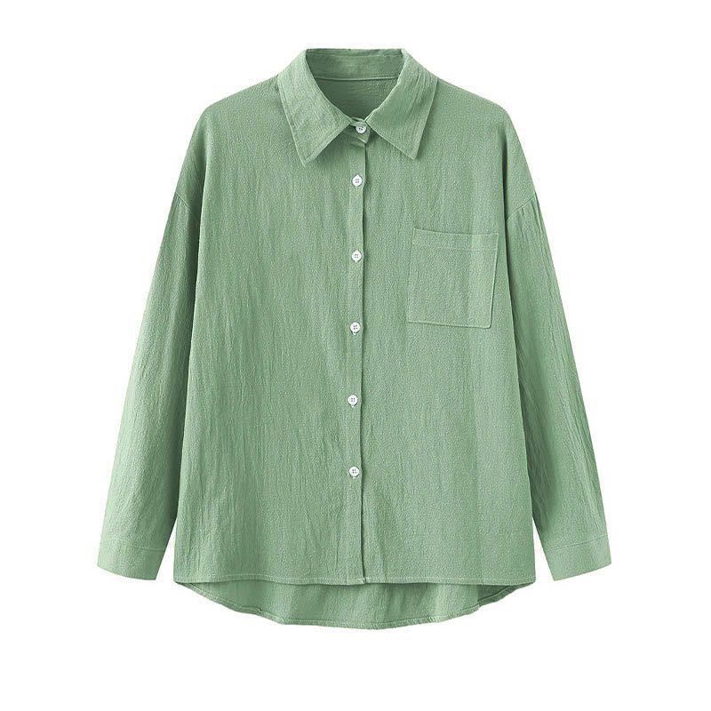 Buddha Stones 2点セット 長袖シャツ ポケット付きトップス ドローストリングパンツ 瞑想用コットンリネン服 レディース セット - image 44