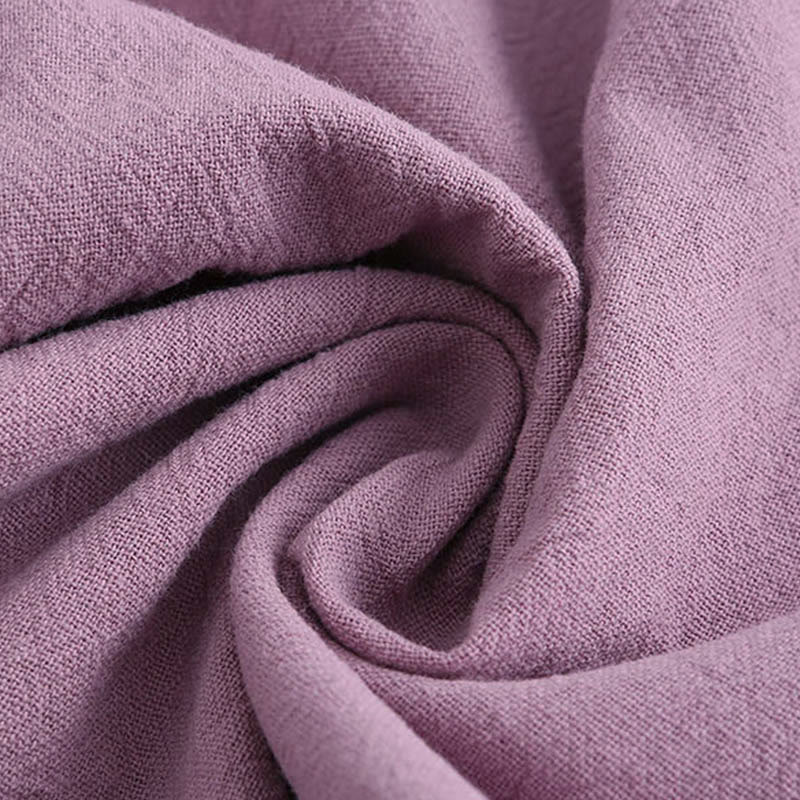 Buddha Stones 2点セット 長袖シャツ ポケット付きトップス ドローストリングパンツ 瞑想用コットンリネン服 レディース セット - image 58