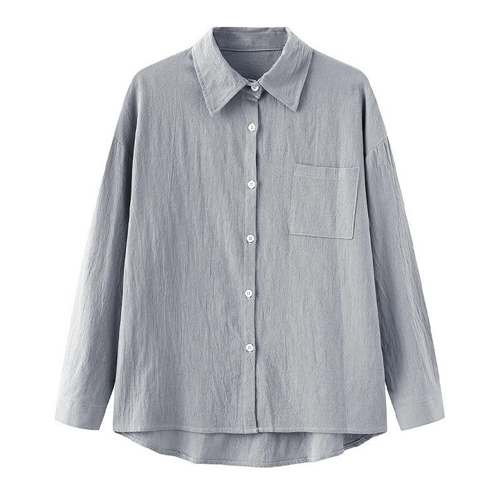 Buddha Stones長袖シャツ（ポケット付き）とドローストリング付きカプリパンツの2点セット 瞑想用コットン服 レディース - image 50
