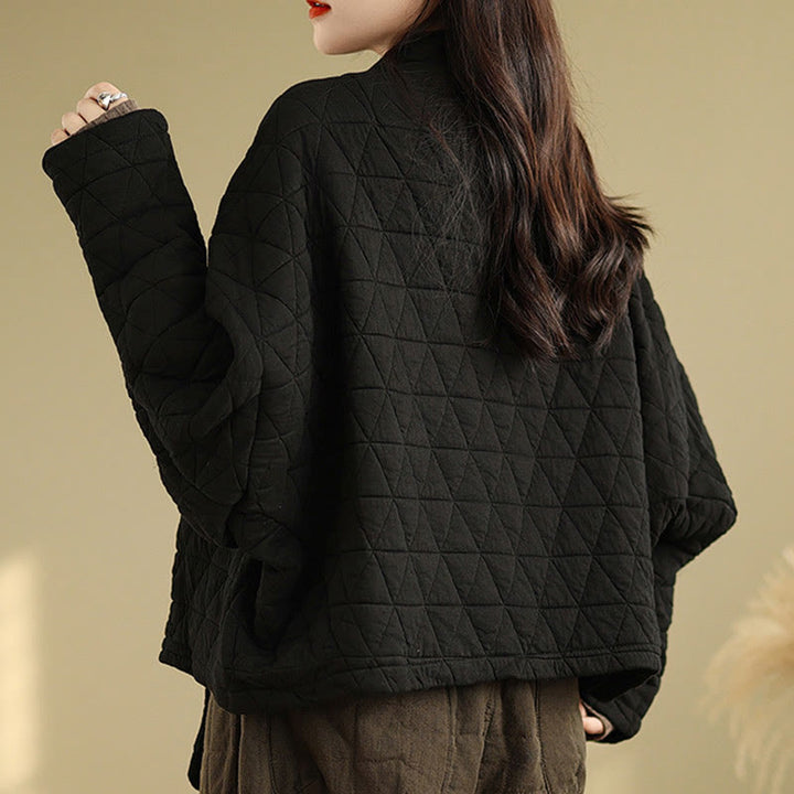 Buddha Stonesレディース ボタン付き 長袖 厚手 コットン ジャケット ポケット付き - image 16