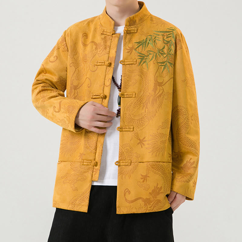 Buddha Stones竹 龍 カエルボタンデザイン 長袖 メンズジャケット - image 17
