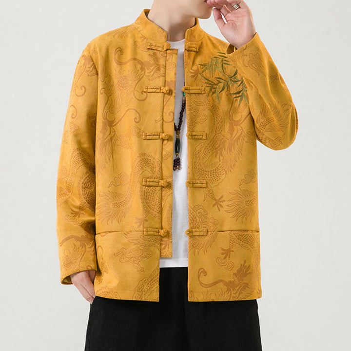 Buddha Stones竹 龍 カエルボタンデザイン 長袖 メンズジャケット - image 19