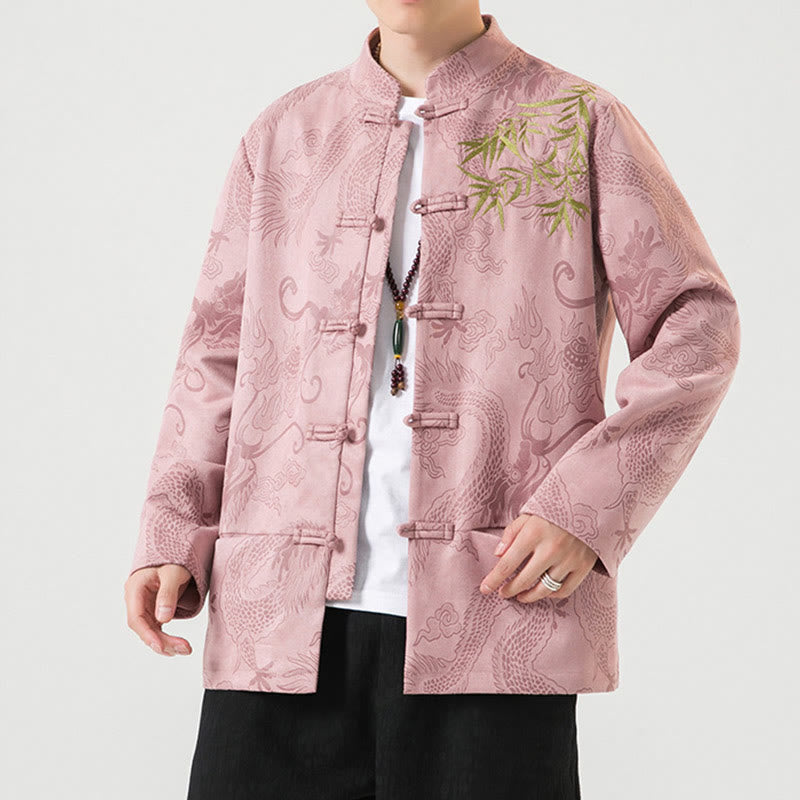 Buddha Stones竹 龍 カエルボタンデザイン 長袖 メンズジャケット - image 39