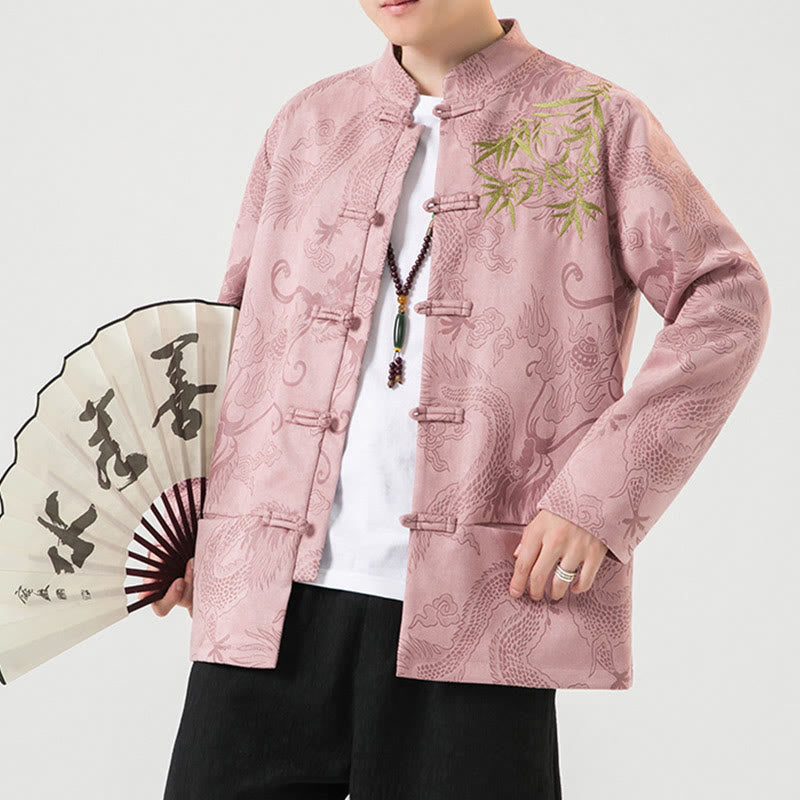 Buddha Stones竹 龍 カエルボタンデザイン 長袖 メンズジャケット - image 40