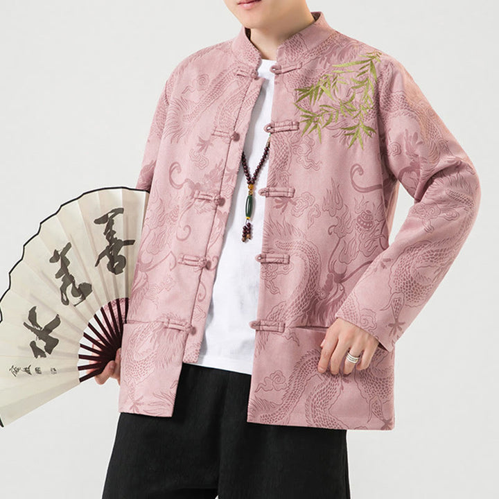 Buddha Stones竹 龍 カエルボタンデザイン 長袖 メンズジャケット - image 40