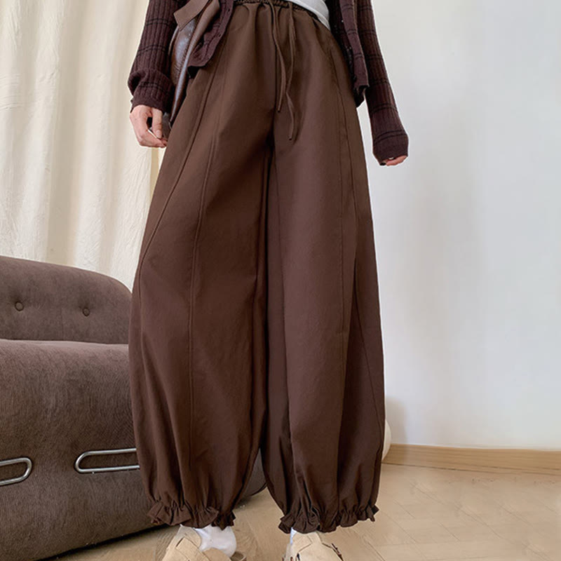 Buddha Stones無地 ドローストリング レディース バドパンツ ポケット付き - シエナ - US6、 UK/AU10、 EU38 (XL) - image 0
