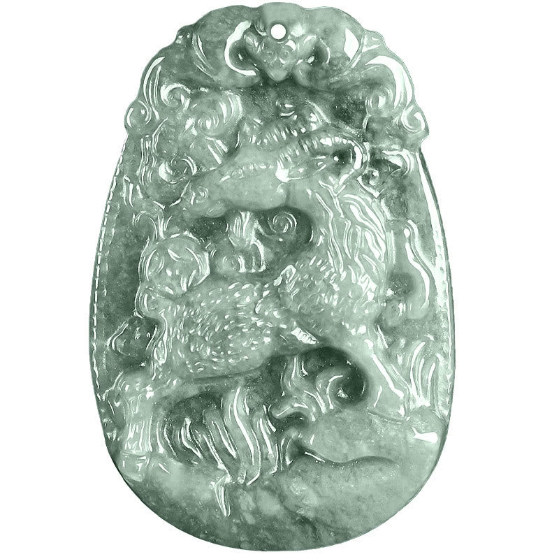 Buddha Stones中国の十二支 翡翠 午年 幸運 ロープ ネックレス ペンダント - image 18