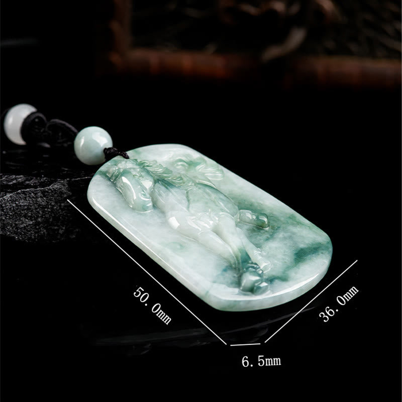Buddha Stones年翡翠 豊穣 ロープネックレス ペンダント - image 4