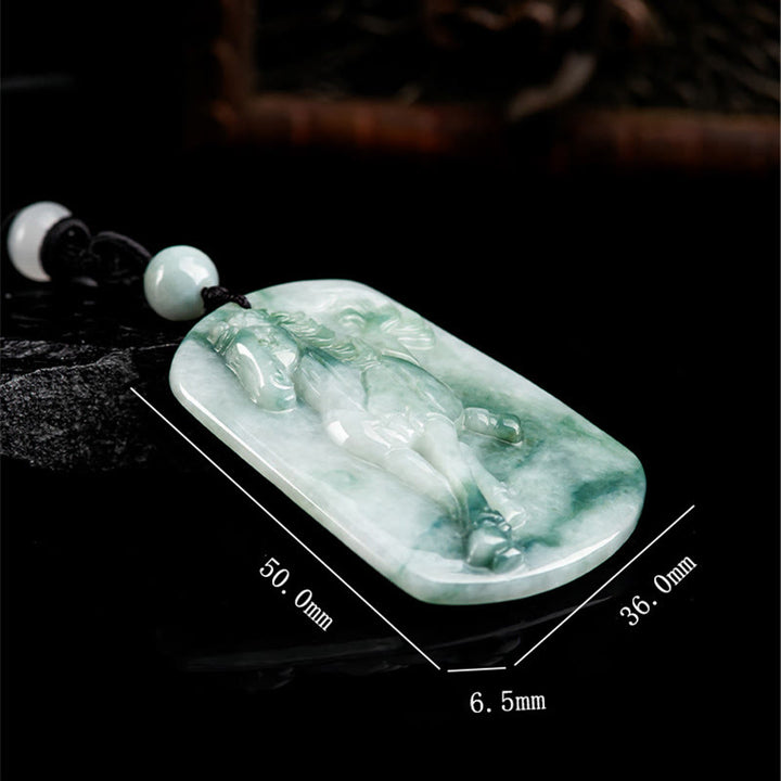 Buddha Stones年翡翠 豊穣 ロープネックレス ペンダント - image 4