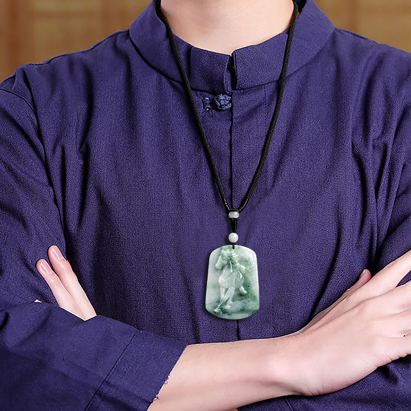 Buddha Stones年翡翠 豊穣 ロープネックレス ペンダント - image 9