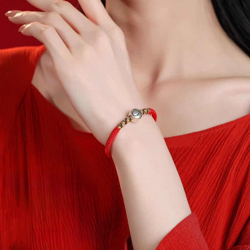 Buddha Stones999スターリングシルバー 中国十二支 馬年赤紐強さ 編み込みブレスレット - image 11