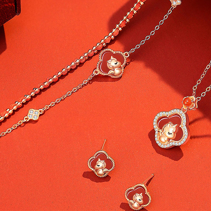 Buddha Stones925スターリングシルバー 馬年 赤瑪瑙 和田翡翠 自信のブレスレット - image 3