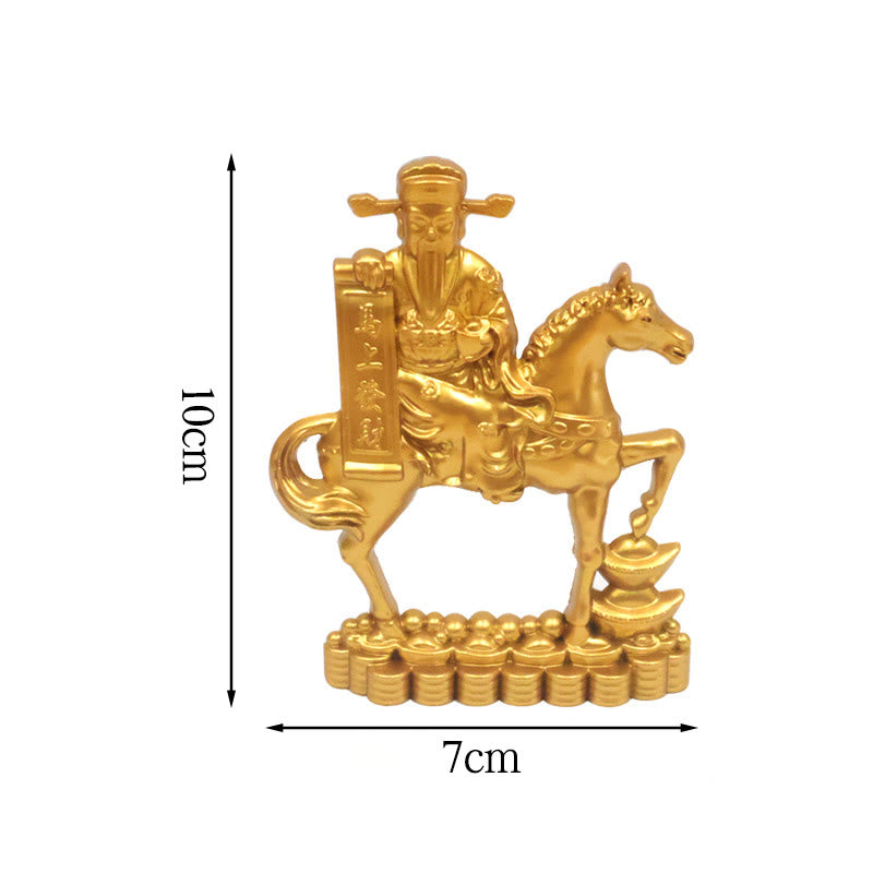 Buddha Stones中国十二支 馬 チャーム 銅貨幸運繁栄豊かさ家の装飾 - 富の馬神 - image 16