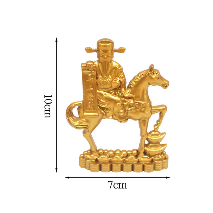 Buddha Stones中国十二支 馬 チャーム 銅貨幸運繁栄豊かさ家の装飾 - 富の馬神 - image 16