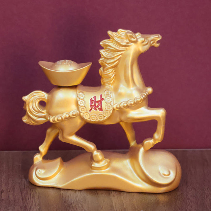 Buddha Stones中国十二支 馬 チャーム 銅貨幸運繁栄豊かさ家の装飾 - image 8