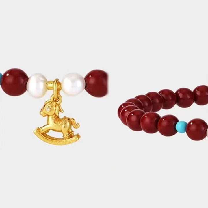 Buddha Stones年 天然辰砂パール良縁祈願ブレスレット - image 14