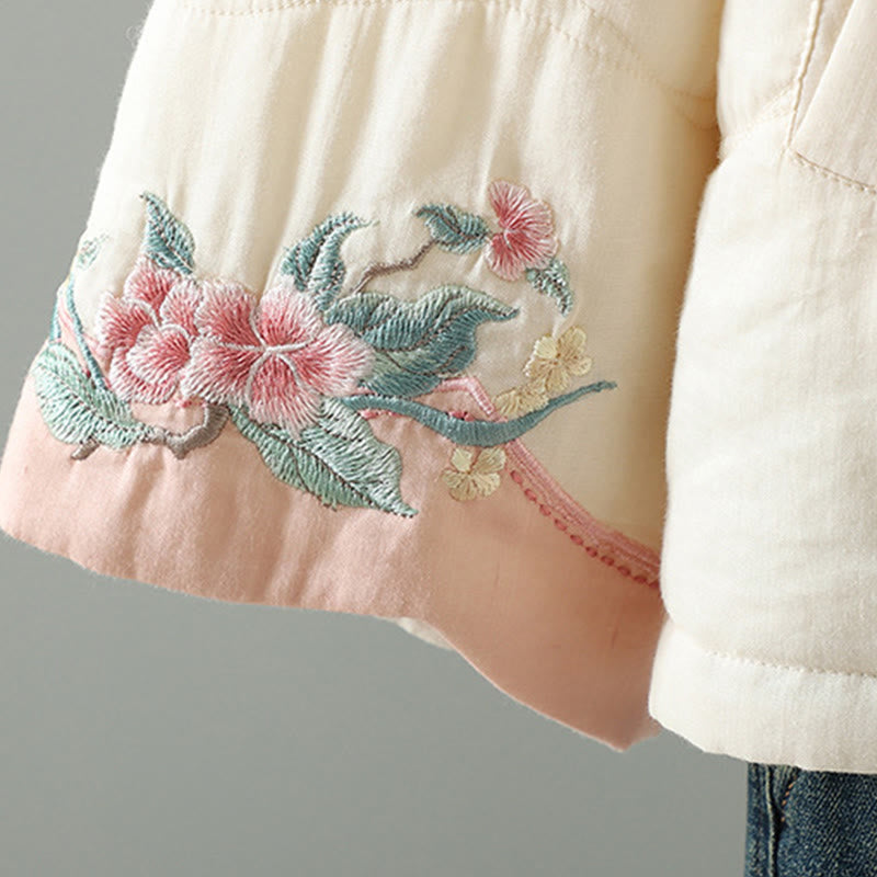 Buddha Stones刺繍入りレディース長袖コットンパッド入りジャケット（ポケット付き） - image 12