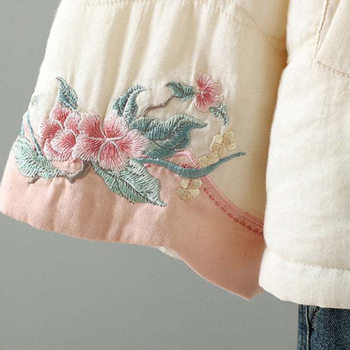 Buddha Stones刺繍入りレディース長袖コットンパッド入りジャケット（ポケット付き） - image 12