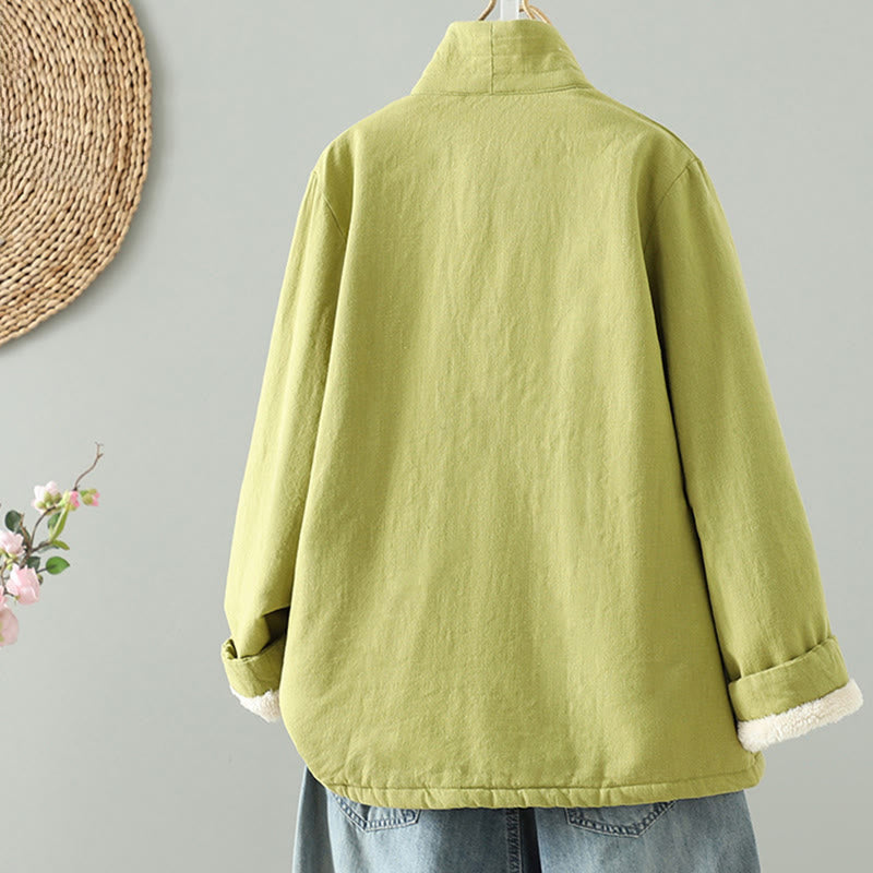 Buddha Stonesドローストリング禅瞑想レディース長袖コットンジャケット - image 1