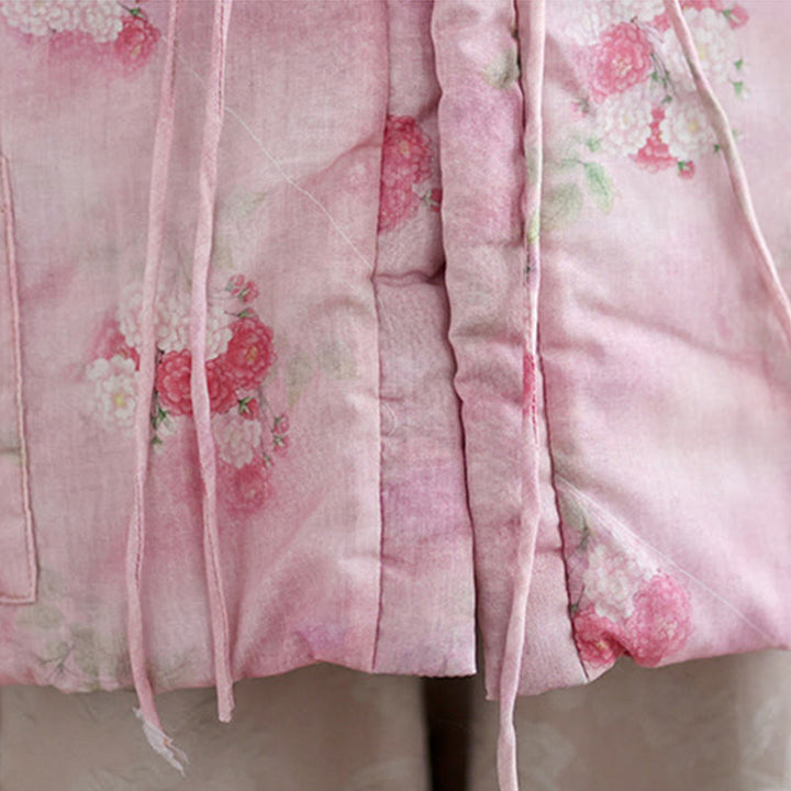 Buddha Stonesプリントフラワーレディース長袖コットンパッド入りジャケット（ポケット付き） - image 9