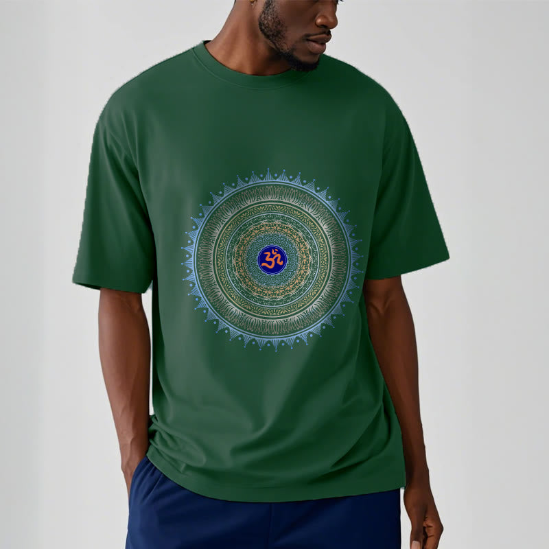 Buddha Stones曼荼羅花OM柄Tシャツ - image 6