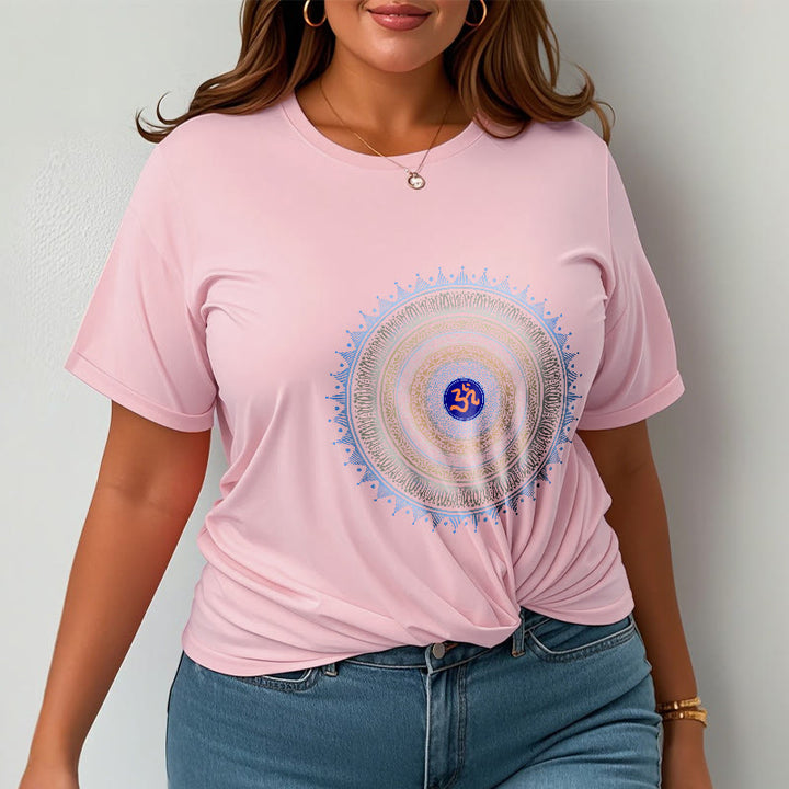 Buddha Stones曼荼羅花OM柄Tシャツ - image 13