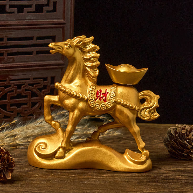 Buddha Stones中国の干支 午年幸運繁栄豊かさ家の装飾 - image 1