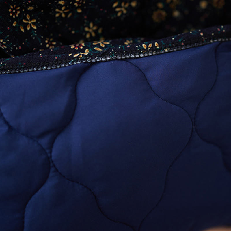 Buddha Stonesヴィンテージ 花柄 伸縮性ウエスト コットン レディース ミディスカート ポケット付き - image 9