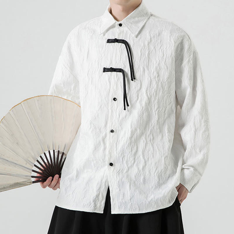 Buddha Stonesカエルボタン 葉柄 長袖 メンズ 唐装 ジャケット - image 23