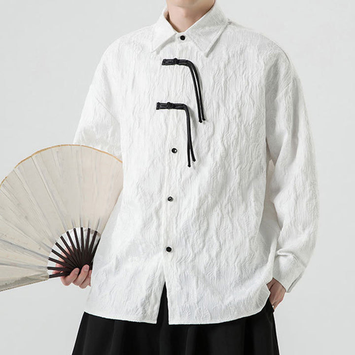 Buddha Stonesカエルボタン 葉柄 長袖 メンズ 唐装 ジャケット - image 23