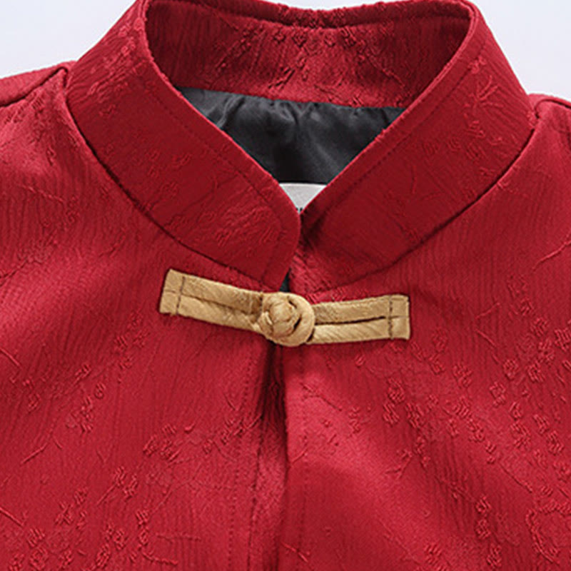 Buddha Stonesジャカード スタンドカラー 長袖 メンズ コットンジャケット ポケット付き - image 3