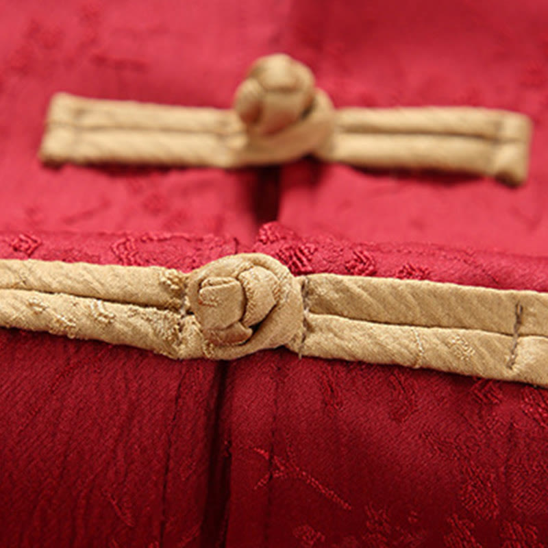 Buddha Stonesジャカード スタンドカラー 長袖 メンズ コットンジャケット ポケット付き - image 4