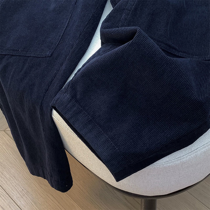 Buddha Stonesレディース 秋冬 ピュアカラー ドローストリング コットン コーデュロイ ハーレムパンツ ポケット付き - image 5