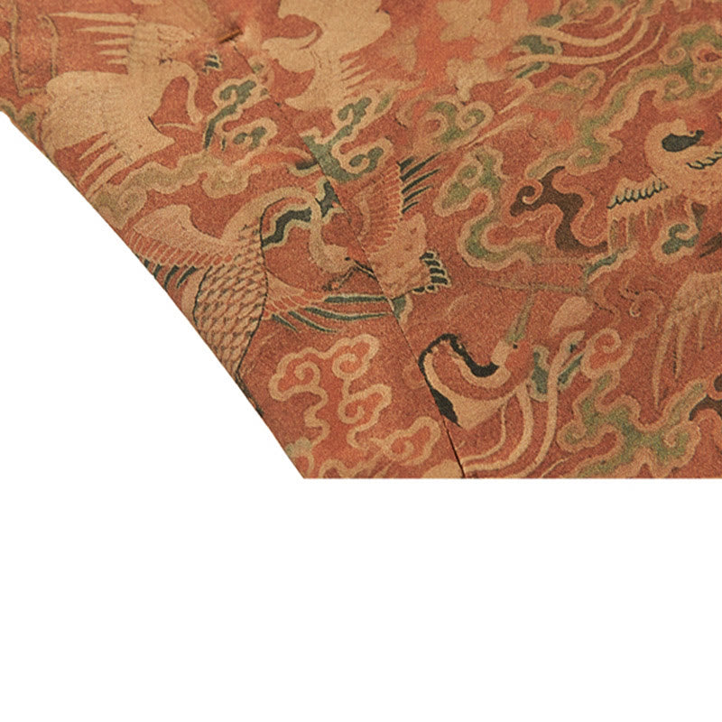 Buddha Stones 100% マルベリーシルク 30匁 鳳凰 吉祥雲 長袖 メンズジャケット - image 10