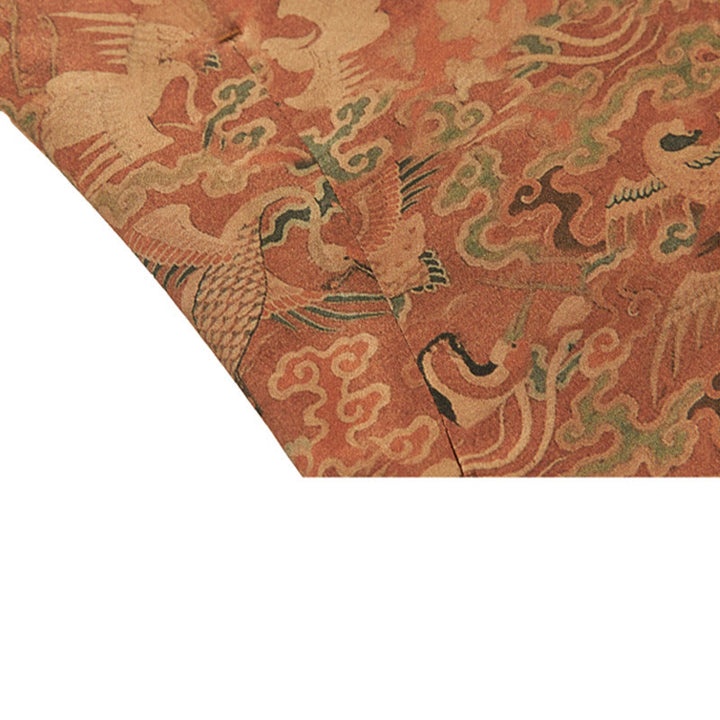 Buddha Stones 100% マルベリーシルク 30匁 鳳凰 吉祥雲 長袖 メンズジャケット - image 10